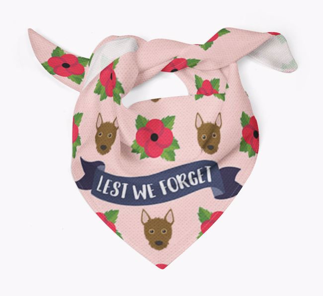 'Lest We Forget' - Personalised {breedFullName} Remembrance Day Banana 