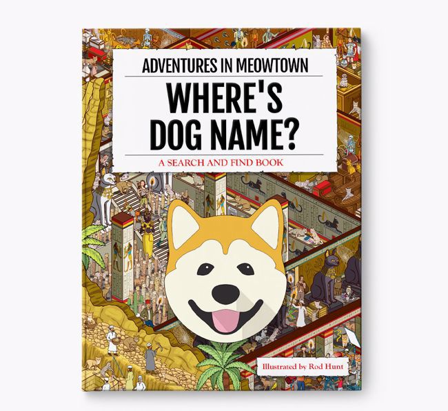 Personalised Akita Book: Where's Akita? Volume 2