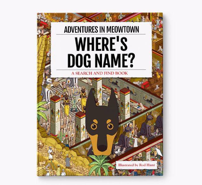 Personalised Dobermann Book: Where's Dobermann? Volume 2