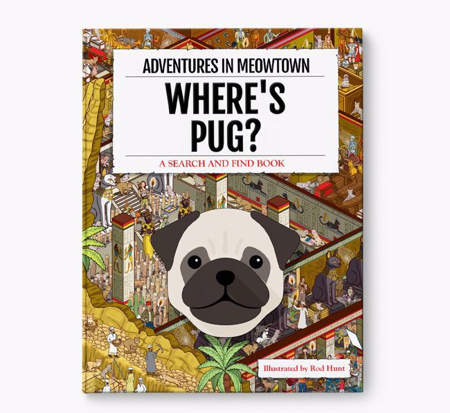 Personalised Pug Book: Where's Pug? Volume 2