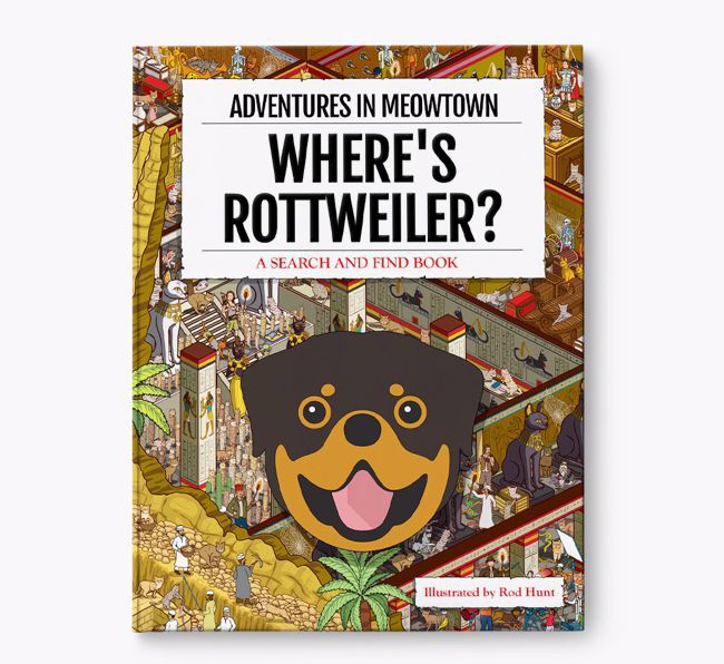 Personalised Rottweiler Book: Where's Rottweiler? Volume 2