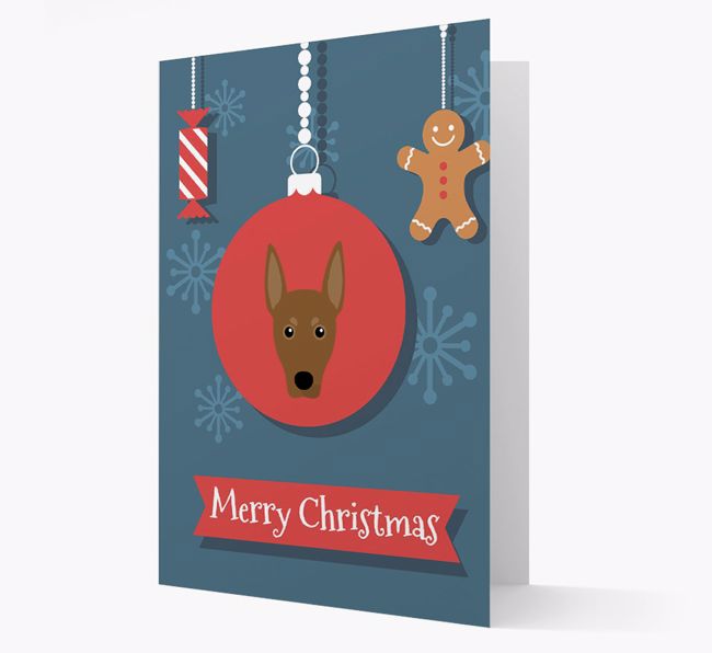 {breedCommonName} Ornament Christmas Card