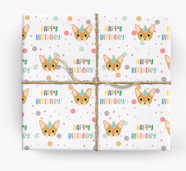 'Happy Birthday' - Personalised {breedFullName} Wrapping Paper