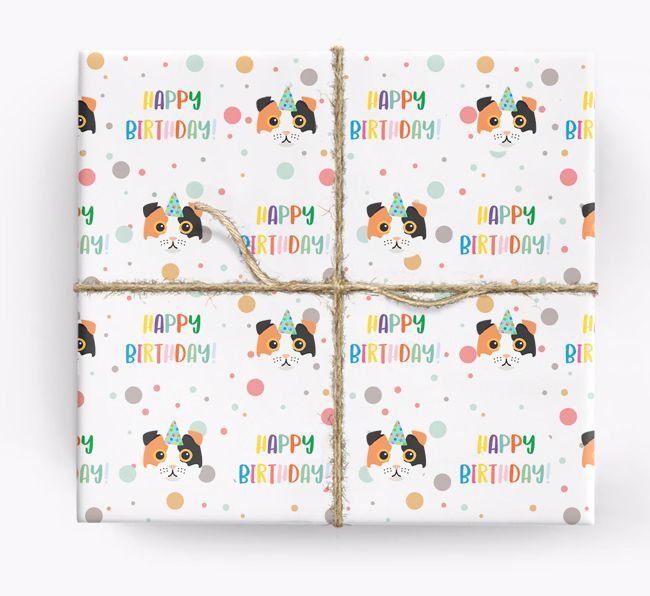 'Happy Birthday' - Personalised {breedFullName} Wrapping Paper