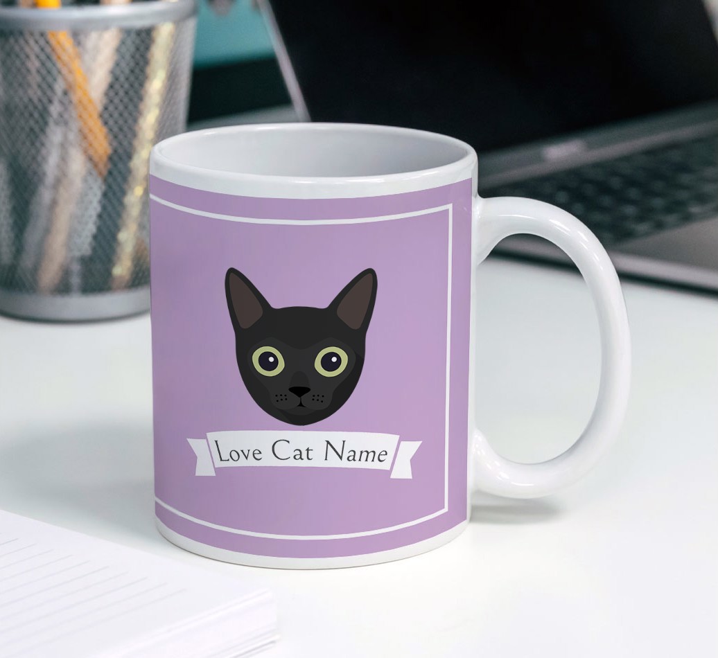 Personalised 'No.1 Mom' Mug from your {breedFullName} Mug Side View