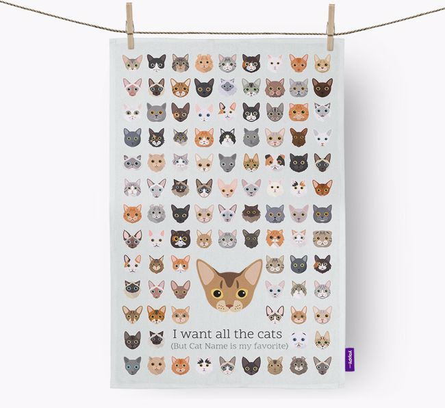 Catnap Cat Kitchen Towel