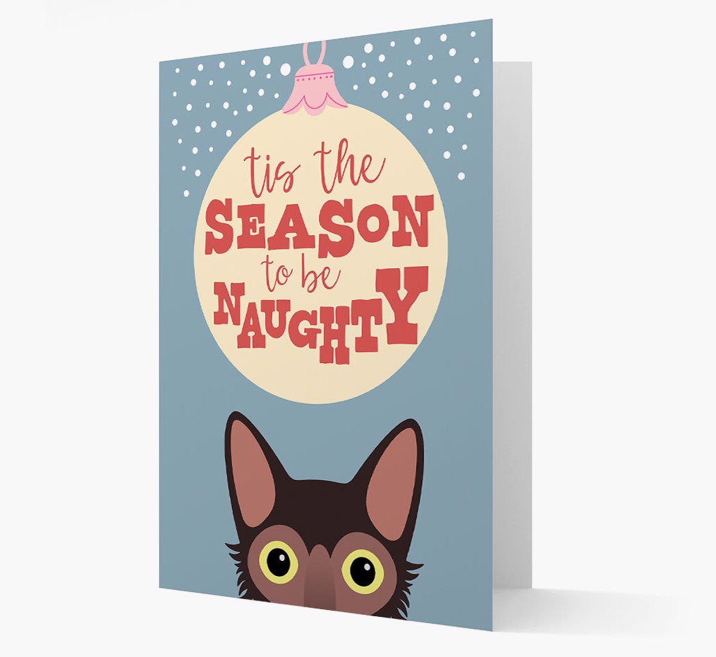 'Tis the Season' - Personalized {breedFullName} Christmas Card Front
