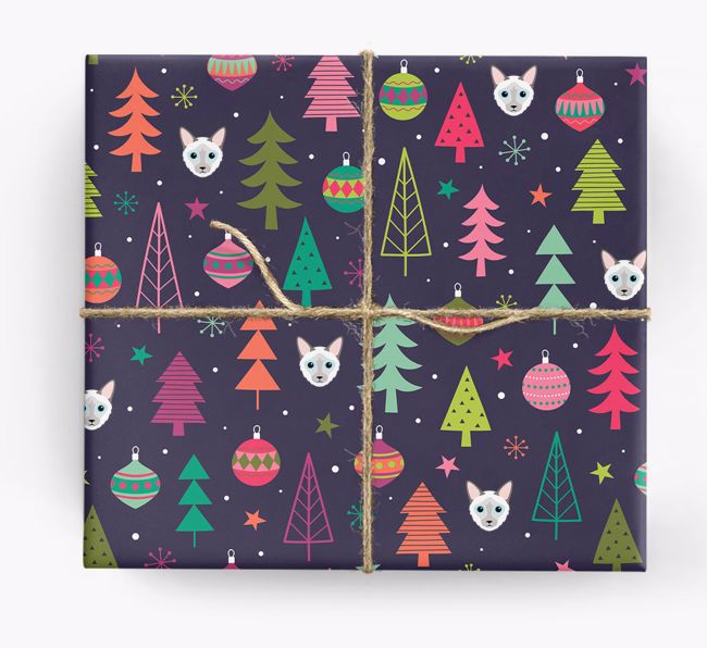 'Christmas Pattern' - Personalized {breedFullName} Wrapping Paper