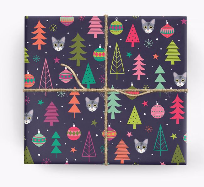 'Christmas Pattern' - Personalized {breedFullName} Wrapping Paper