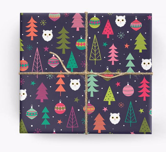 'Christmas Pattern' - Personalized {breedFullName} Wrapping Paper