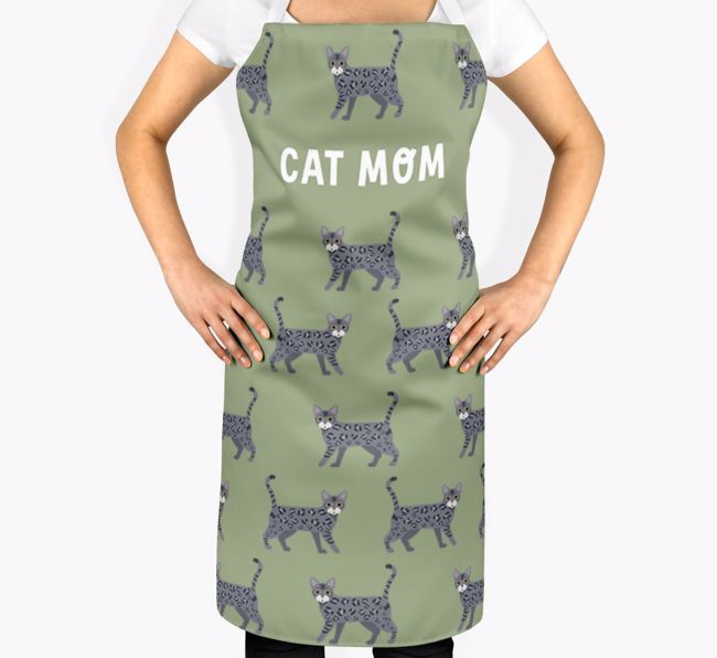 Cat Mom: Personalized {breedShortName} Apron