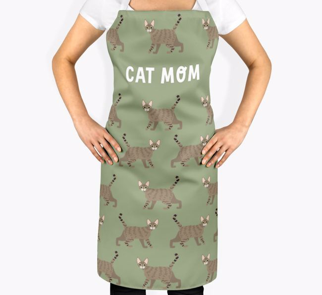 Cat Mom: Personalized {breedShortName} Apron