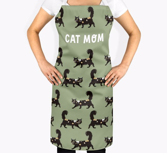 Cat Mom: Personalized {breedShortName} Apron