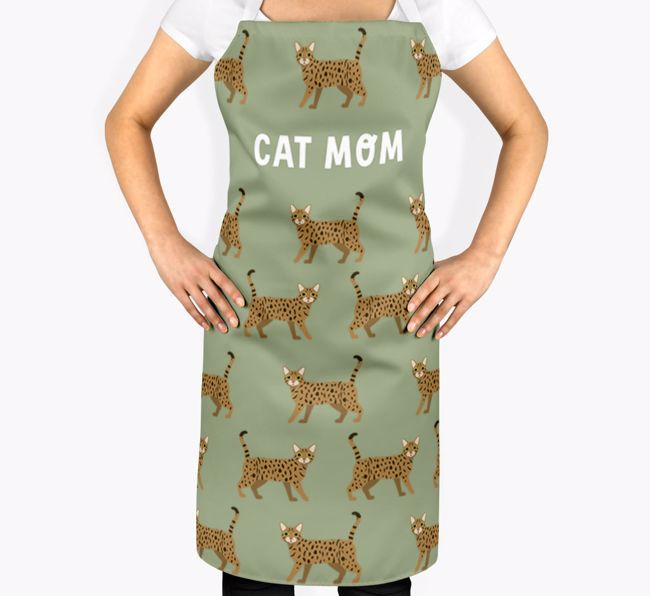 Cat Mom: Personalized {breedShortName} Apron