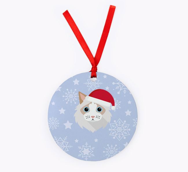 'Snowflake' - {breedCommonName} Christmas Decoration