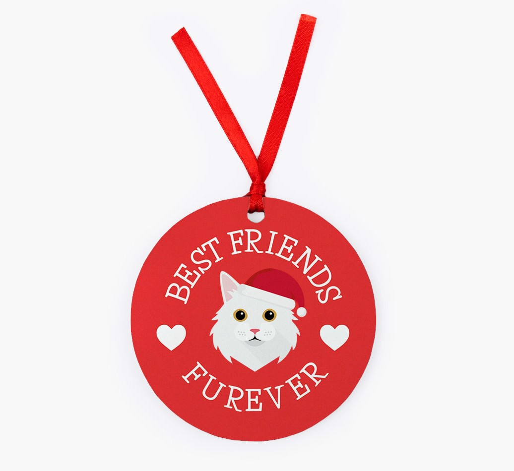 'Best Friends Furever' - Personalised {breedFullName} Ornament - Front