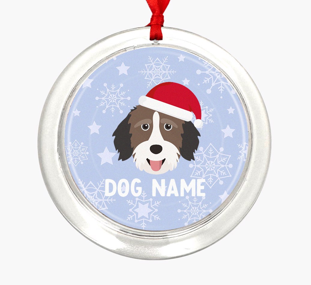 Snowflake: Personalized {breedFullName} Ornament