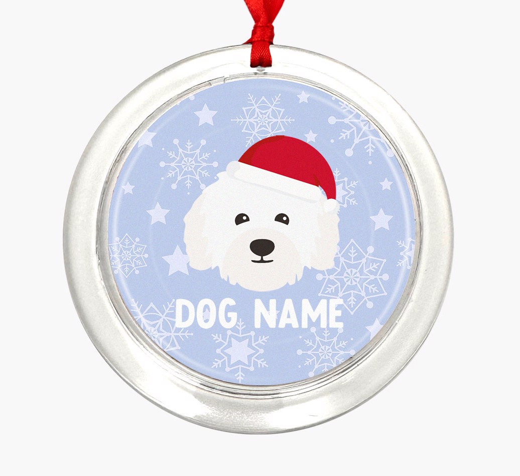 Snowflake: Personalized {breedFullName} Ornament