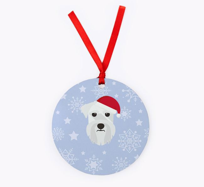 'Snowflake' - Personalised {breedFullName} Christmas Decoration