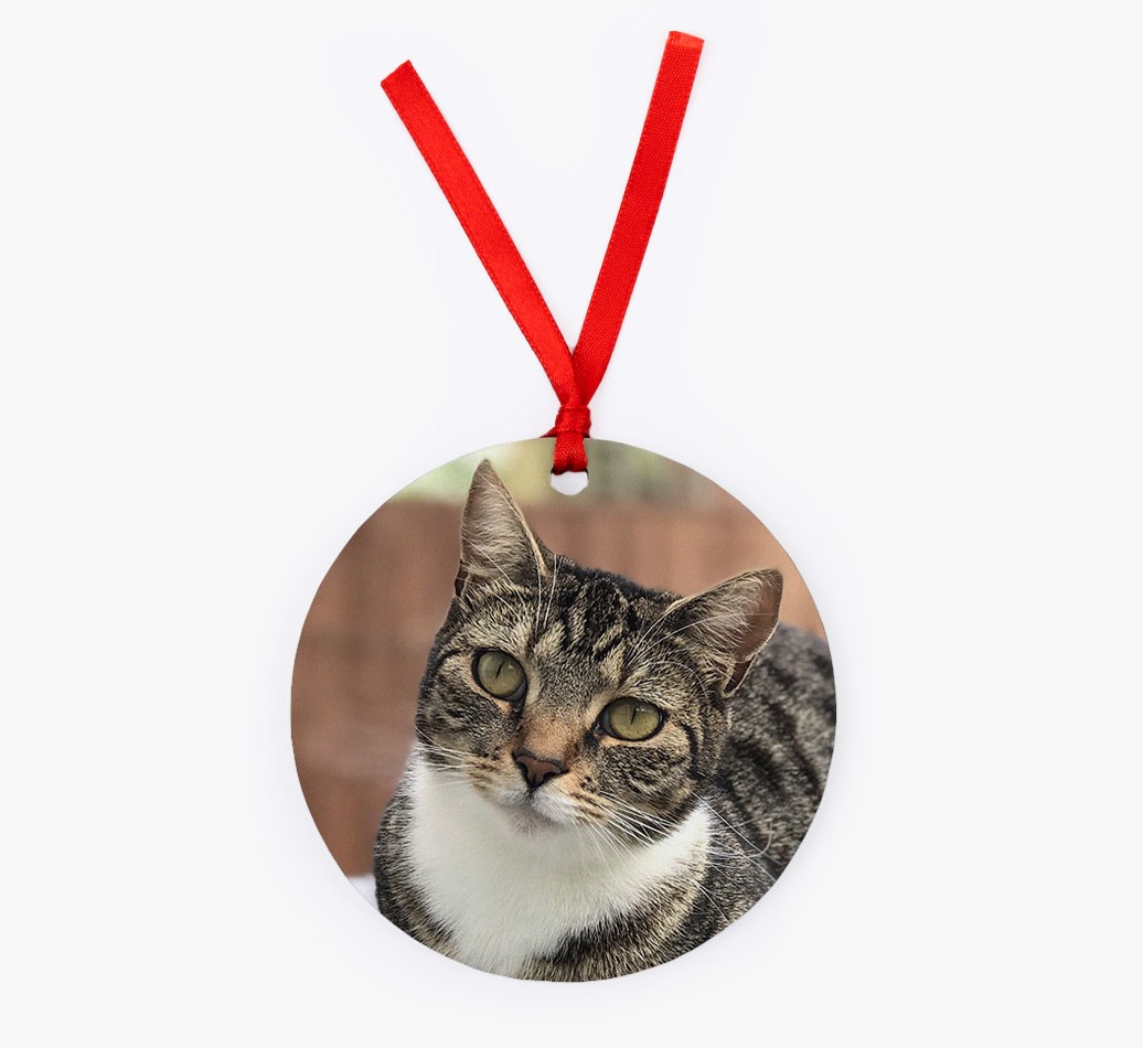 Photo Upload - Personalised {breedFullName} Ornament - Front