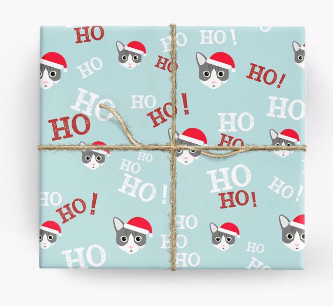 'Ho! Ho! Ho!' - Personalised {breedFullName} Wrapping Paper