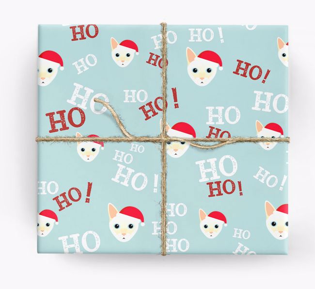 'Ho! Ho! Ho!' - Personalized {breedFullName} Wrapping Paper