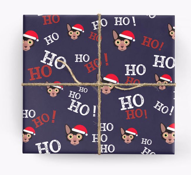 Ho! Ho! Ho!: Personalised {breedCommonName} Wrapping Paper