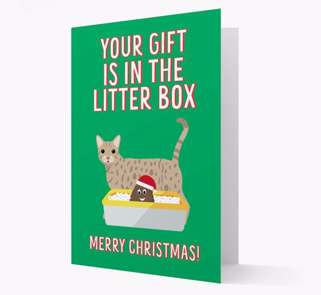 'Litter Box Gift' - Personalised {breedFullName} Card
