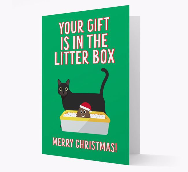 'Litter Box Gift' - Personalized {breedFullName} Card