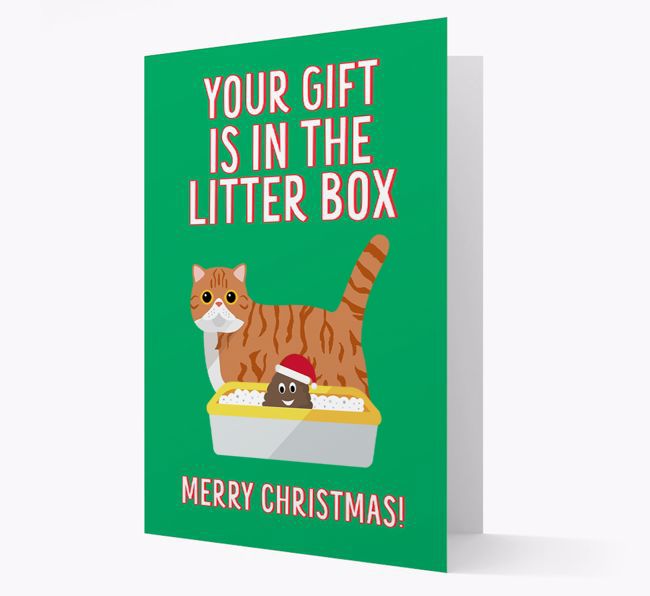 'Litter Box Gift' - Personalised {breedFullName} Card