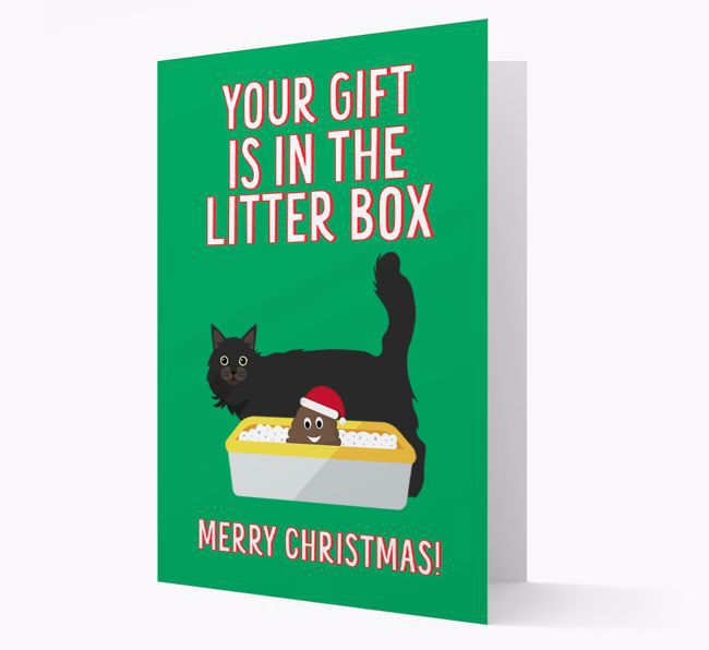 'Litter Box Gift' - Personalized {breedFullName} Card