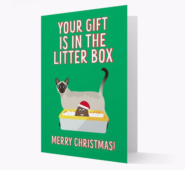 'Litter Box Gift' - Personalized {breedFullName} Card