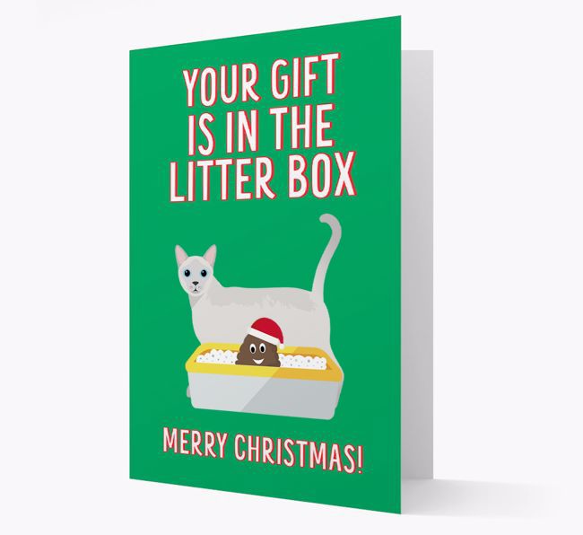 'Litter Box Gift' - Personalized {breedFullName} Card