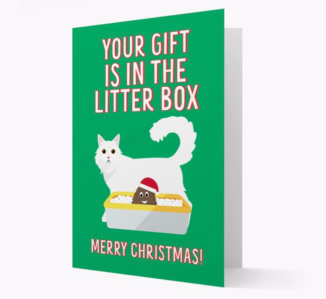 'Litter Box Gift' - Personalised {breedFullName} Card
