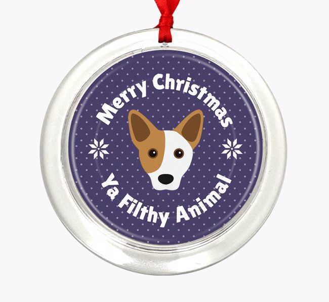 'Merry Christmas Ya Filthy Animal' - {breedFullName} Christmas Decoration