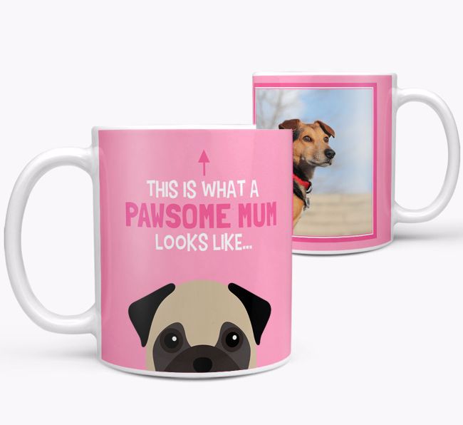 'Pawsome Mum' - Personalised {breedFullName} Mug