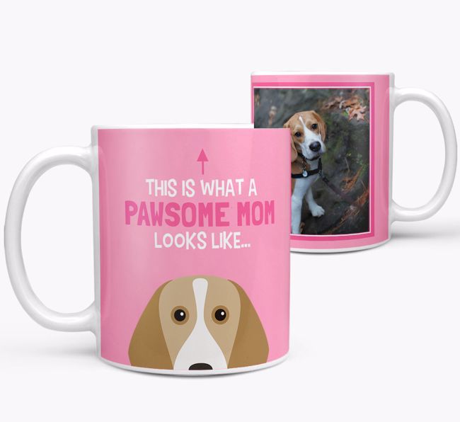 'Pawsome Mom' - Personalized {breedFullName} Mug