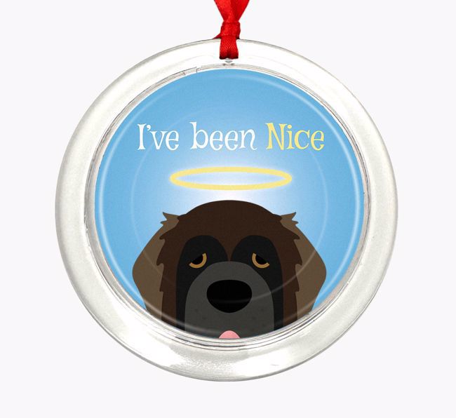 'I've Been Nice' - {breedFullName} Christmas Decoration