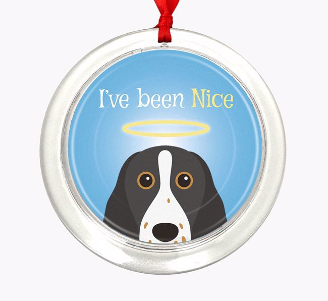 'I've Been Nice' - {breedFullName} Christmas Decoration