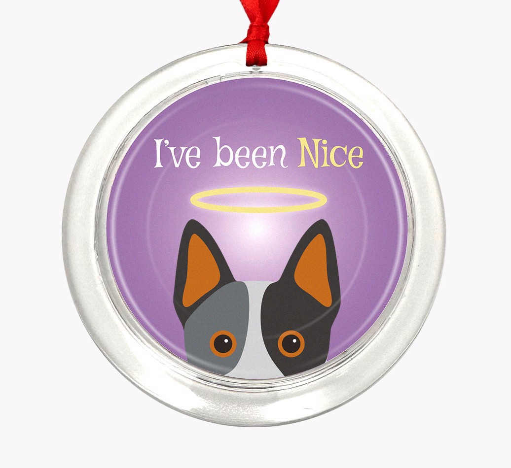 'I've Been Nice' - Personalized {breedFullName} Ornament