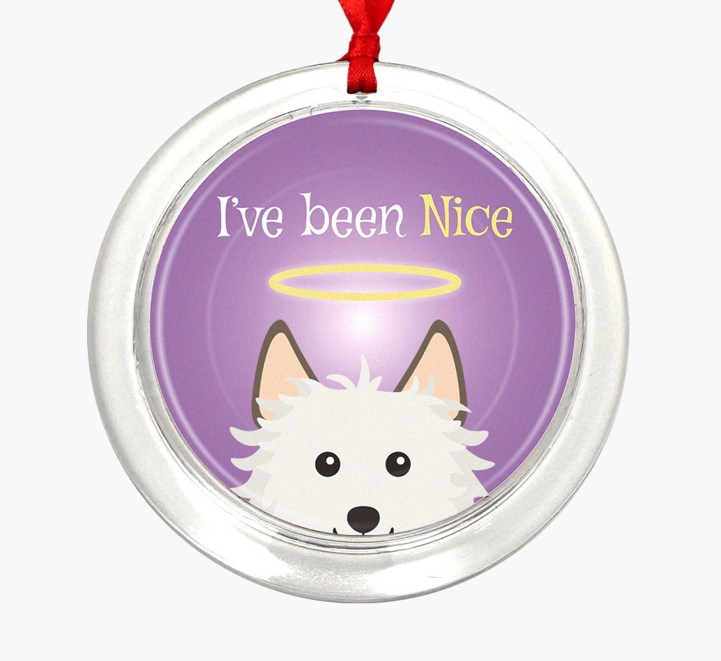 'I've Been Nice' - Personalized {breedFullName} Ornament