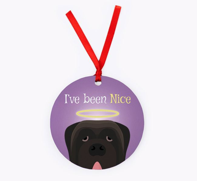 'I've Been Nice' - {breedFullName} Christmas Decoration