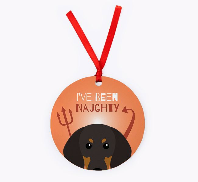 'I've Been Naughty' - {breedFullName} Christmas Decoration