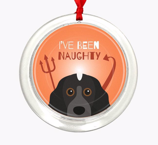 'I've Been Naughty' - {breedFullName} Christmas Decoration