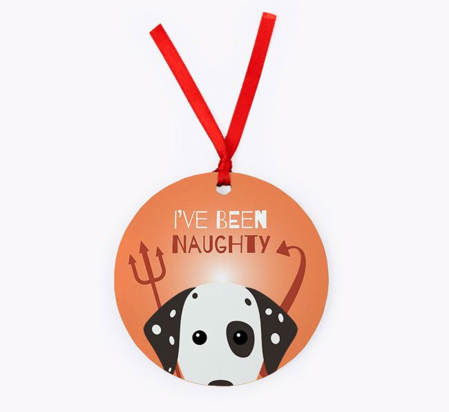 'I've Been Naughty' - {breedFullName} Christmas Decoration