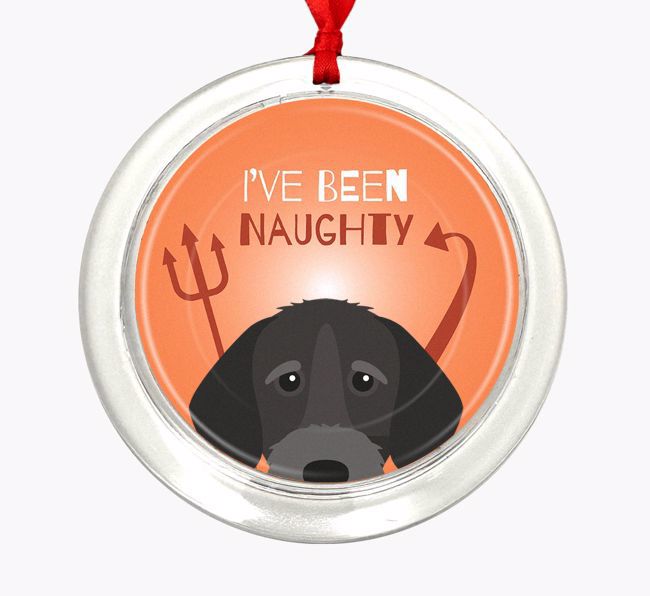 'I've Been Naughty' - {breedFullName} Christmas Decoration
