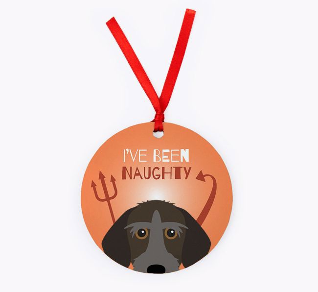 'I've Been Naughty' - {breedFullName} Christmas Decoration