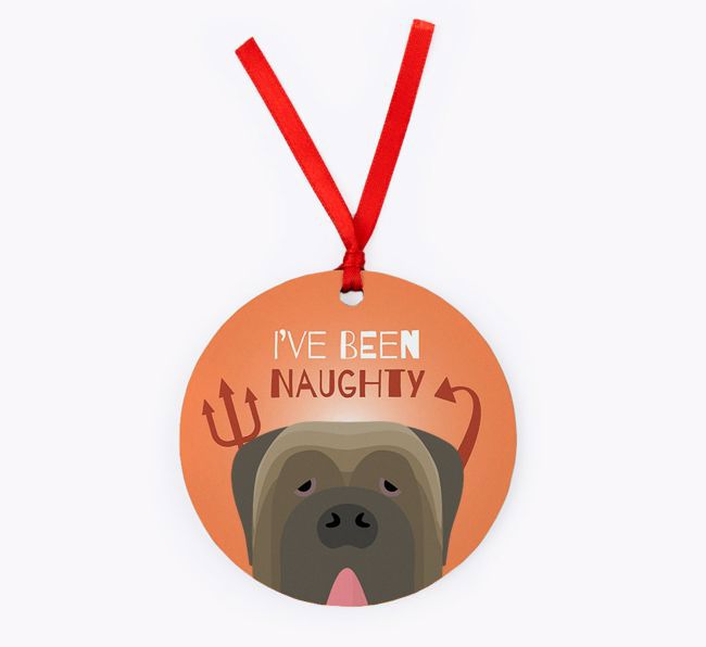 'I've Been Naughty' - {breedFullName} Christmas Decoration