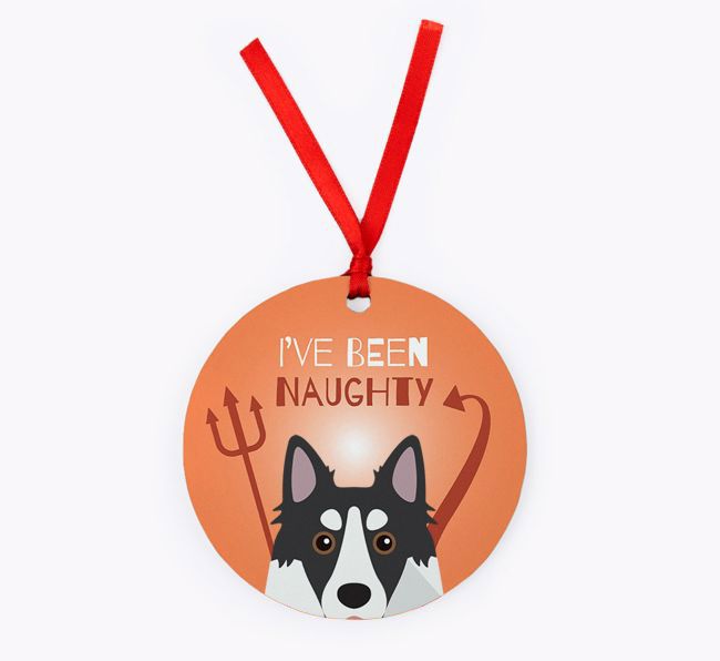 'I've Been Naughty' - {breedFullName} Christmas Decoration