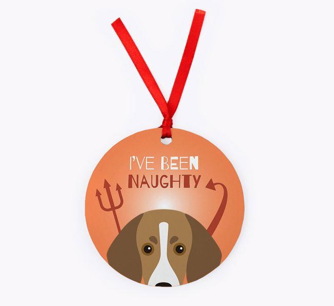 'I've Been Naughty' - {breedFullName} Christmas Decoration